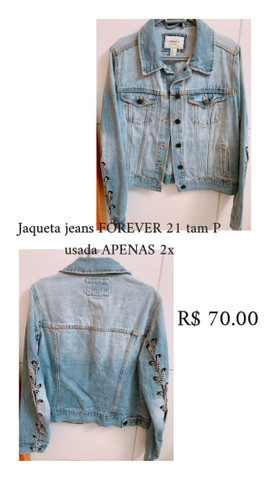 jaqueta jeans forever