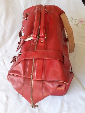 Bolsa em couro legítimo,  anos 70. - Foto 2