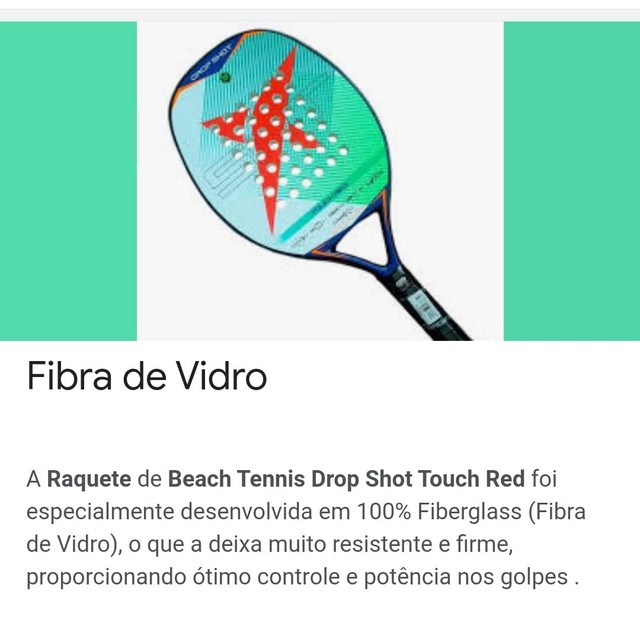 Raquete Beach Tennis Drop Shot touch Red+ bolsa de transporte - Foto 4