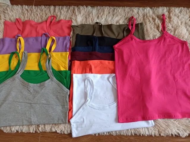 Camisetas básicas de malha