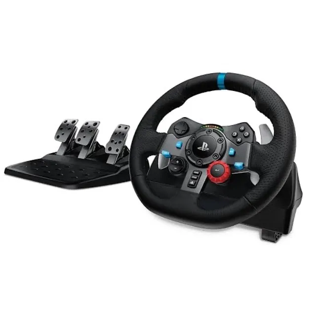 Volante Logitech G923 para PS5, PS4 e PC com Force Feedback TRUEFORCE,  Pedais Responsivos, Launch Control e Acabamento em Couro