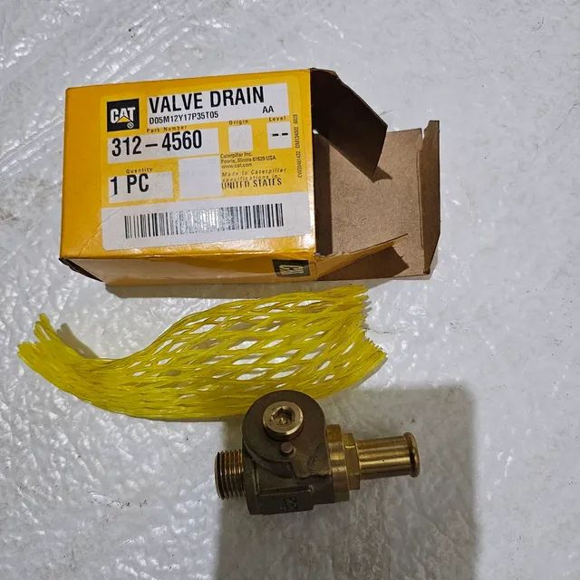 Compactador mini carregadeira caterpillar valvula dreno nova 3124560 