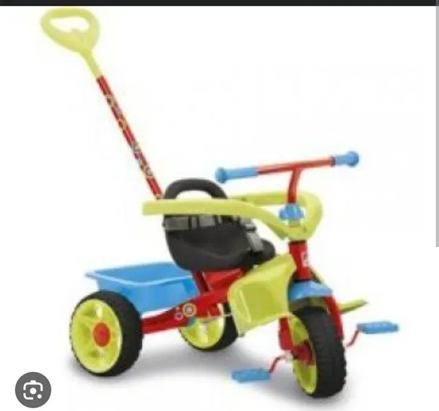 Triciclo Infantil Com Empurrador Bandeirante Triciclo Smart