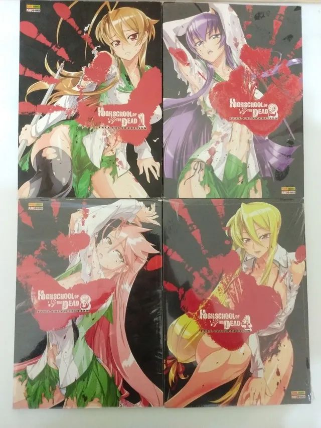 Mangá High School of The Dead volumes 1,2,3,4,5,6,7 e Volume Único  (Completo) - (Lote Fechado)