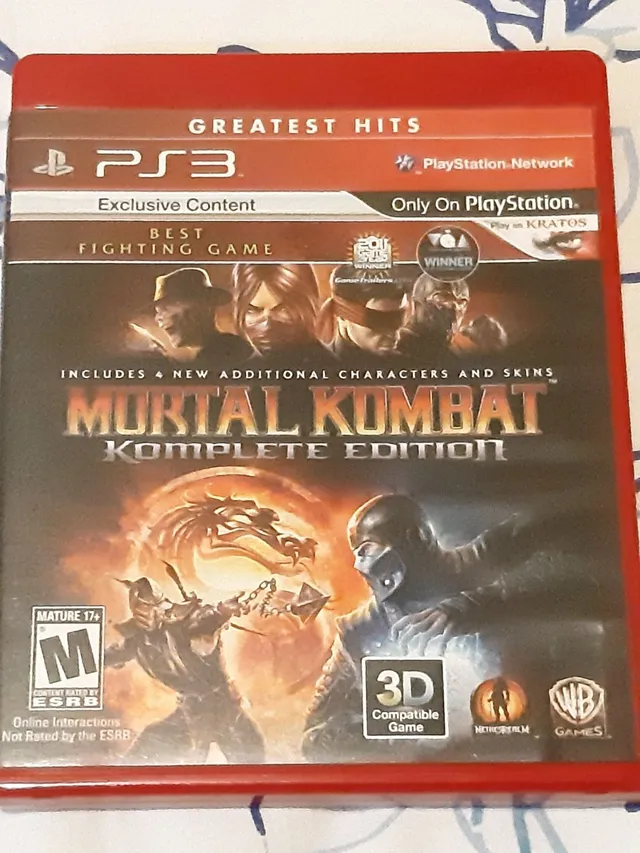 JOGO P/ PS3 MORTAL KOMBAT KOMPLETE EDITION