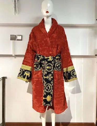 Roupão de algodão de luxo versace baroco de algodao  - Foto 4