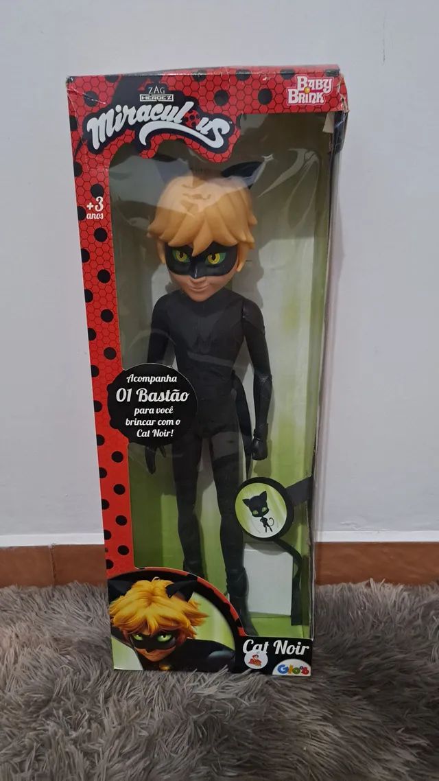 Boneco Cat Noir Miraculous Baby Brink