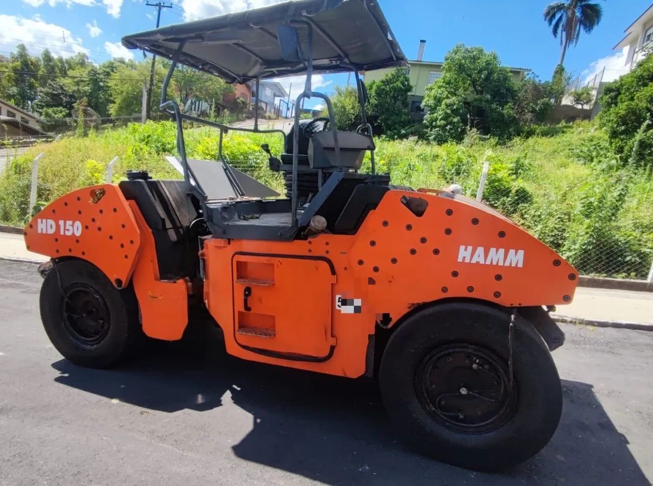Rolo Compactador de pneus Hamm HD150 ano 2007 com 13.900 horas, no RS - Foto 4
