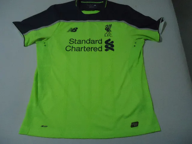 new balance - camisa do liverpool third 2016/17 - tam large (g) - semi nova - original