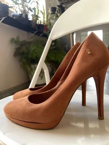 Scarpin marrom camurça  - Foto 3