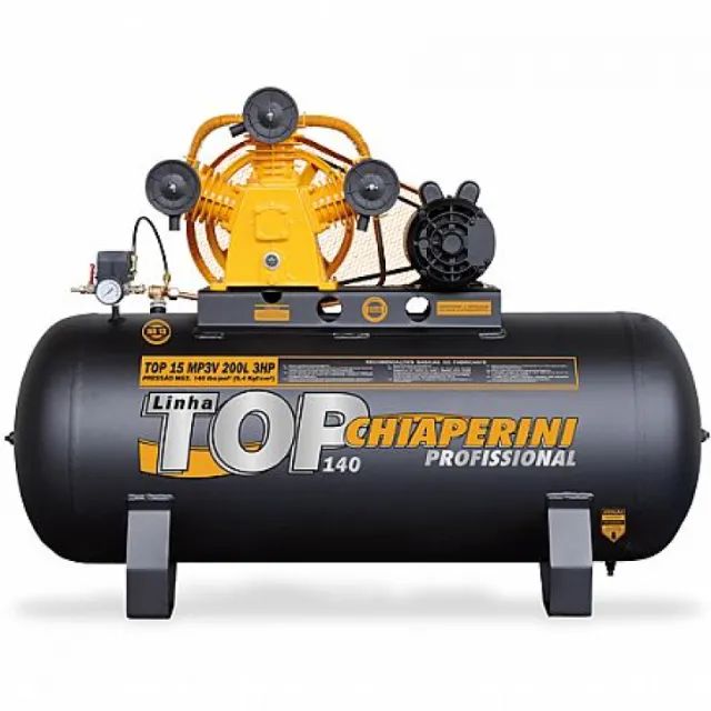 Compressor Chiaperini 15 pés - 200 litros / 140 libras Monofásica WEG