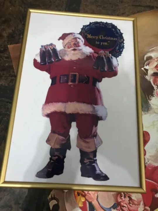 Coca-Cola - Quadro e Poster Vintage Papai Noel  - Foto 2
