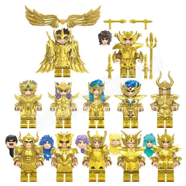 coleção lego cavaleiros do zodiaco ouro v1
