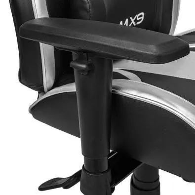 Cadeira Gamer Mymax Mx9, Giratória, Preto/Prata (NOVO LACRADO) - Foto 4