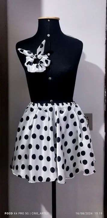 Saia anos 60 de bolinha  - Foto 5