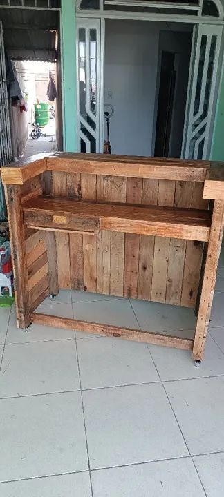 Balcao de madeira rústica - Foto 4