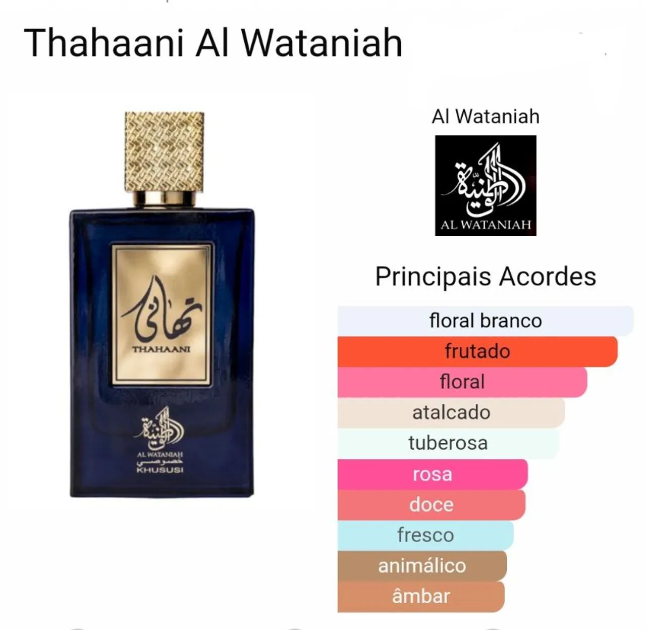 PERFUME ÁRABE IMPORTADO THAHAANI / ORIGINAL/NOVO  - Foto 2