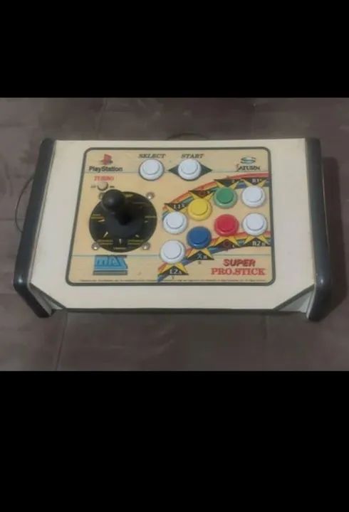 Controle Arcade MAS Multi Arcade System SUPER PRO STICK EUA para PS1 e PS2