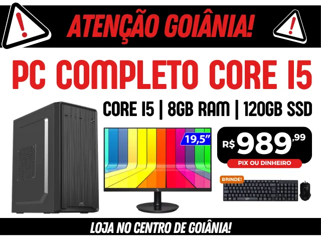 PC Core i5 Completo na Promoção - Lacrado com Nota Fiscal