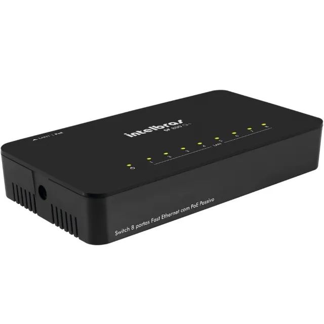 Switch 8 Portas Intelbras SF 800 Q+ 10/100 Mbps com QoS - WZetta