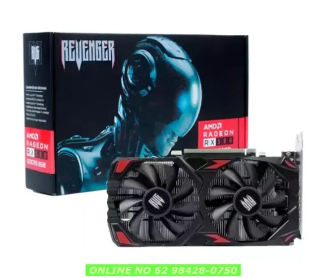 Placa De Video Amd Radeon Rx580 8gb 256bits Gddr5 Hdmi Gamer