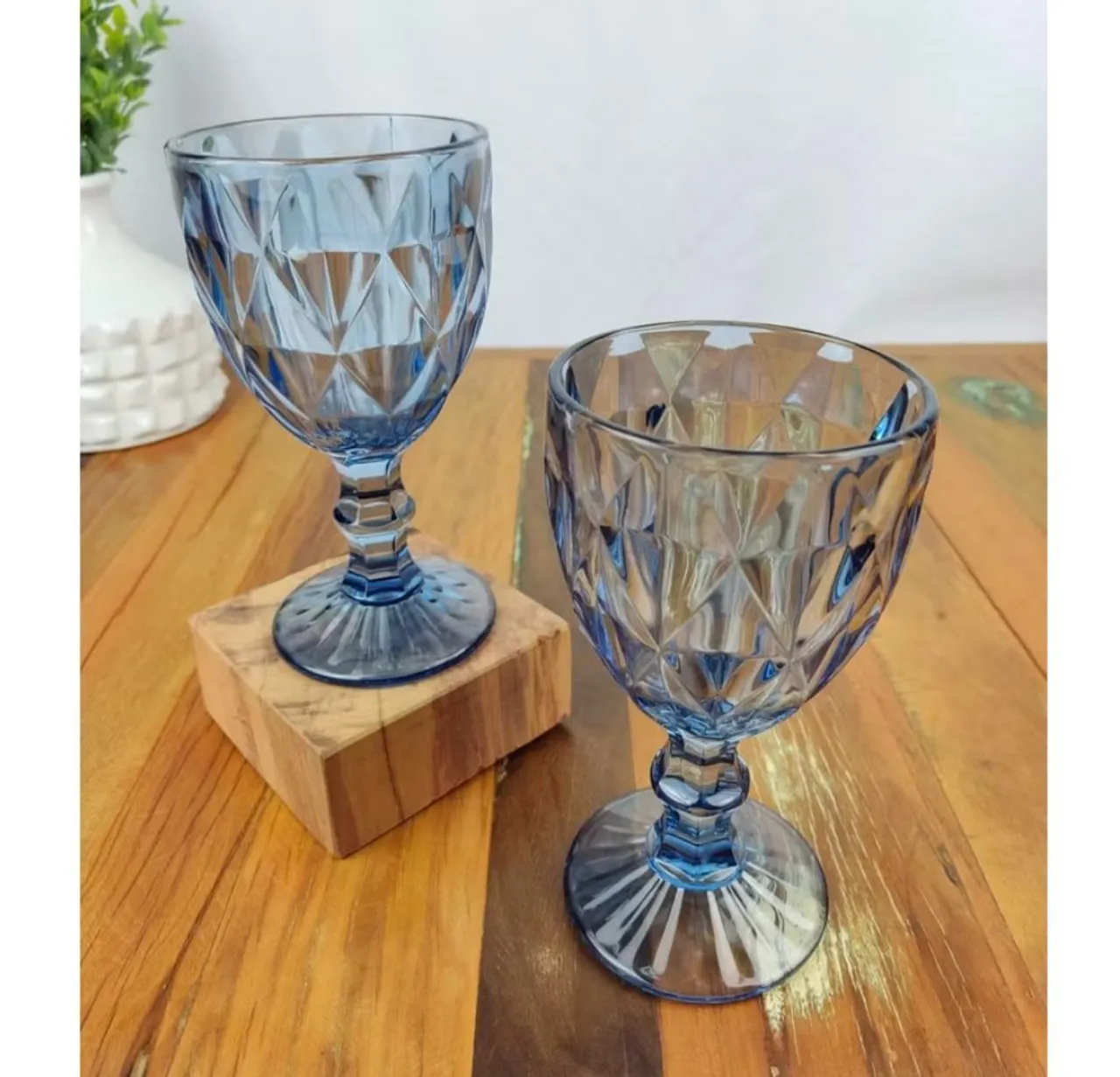 Jogo de 6 Taças de Vidro de 340ml - Decoração e Elegância