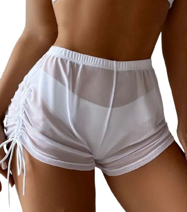 Short Transparente Branco G