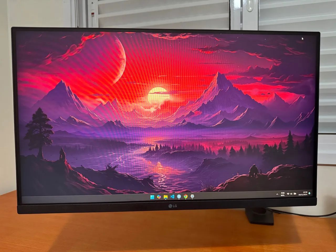 Monitor LG 27 polegadas + braço articulado