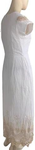 Vestido Longo Com Bordados - Foto 3