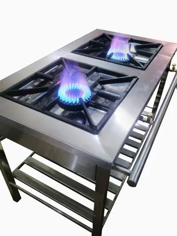 fogão industrial 4 bocas em aço inox - Foto 4