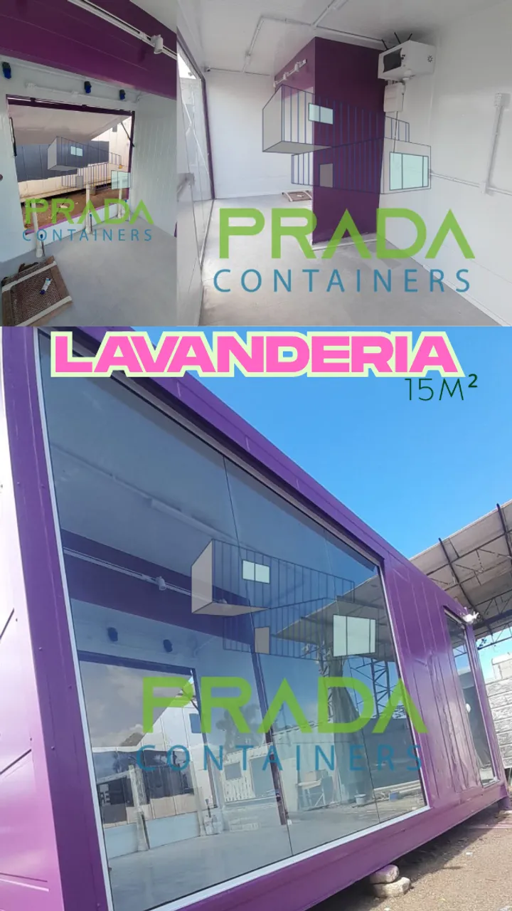 Lavanderia em Container Reefer Marítimo