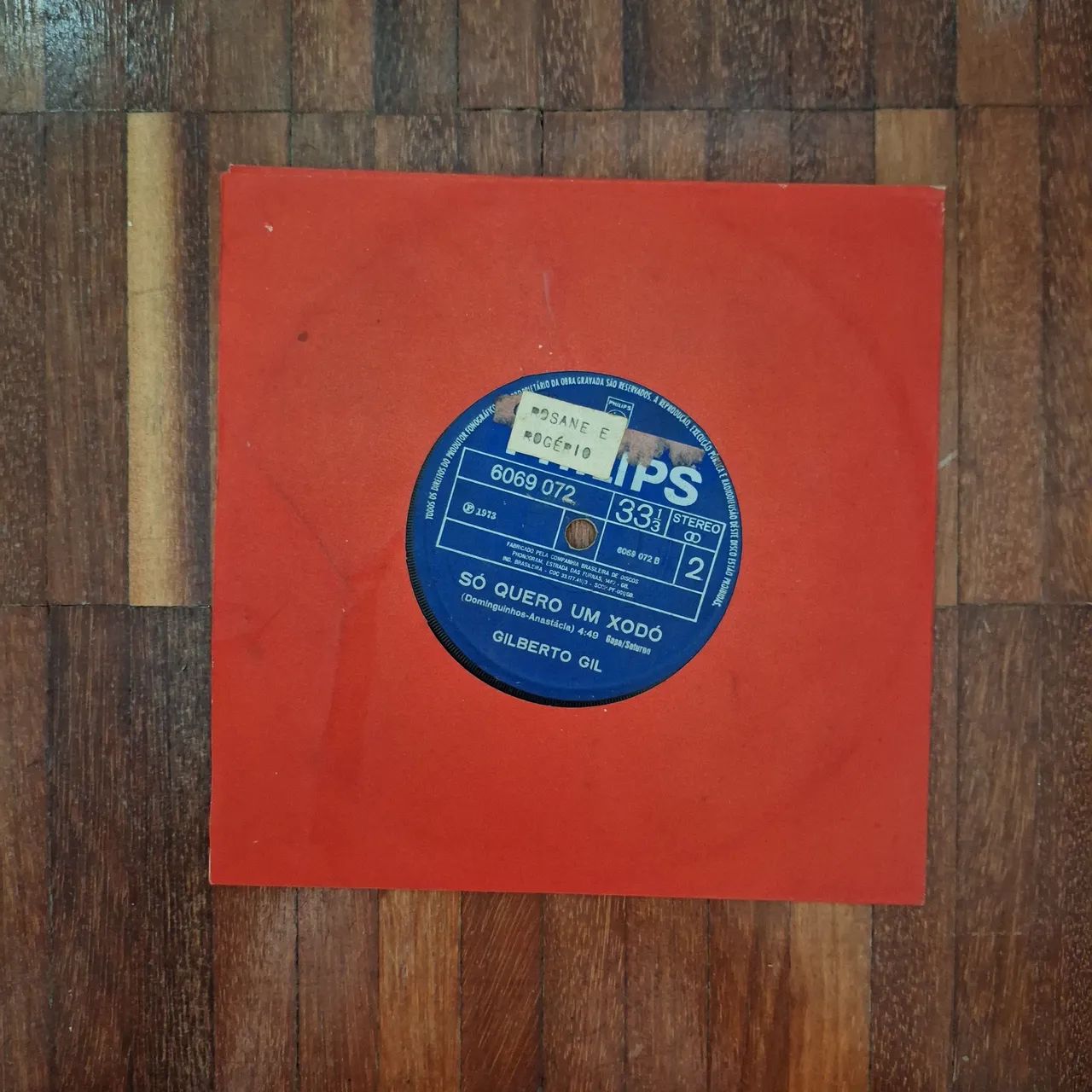 Compacto 7'' Gilberto Gil - Meio De Campo / Só Quero Um Xodó - 1973