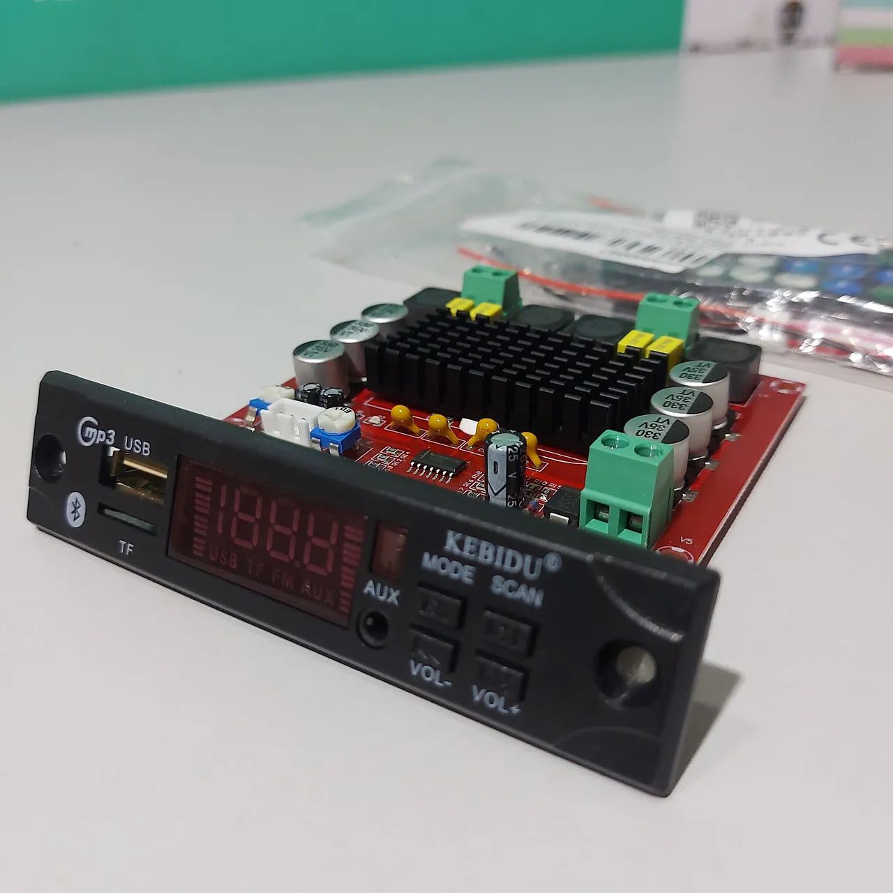 Kit Módulo Amplificador 240w + placa Bluetooth KEBIDU 