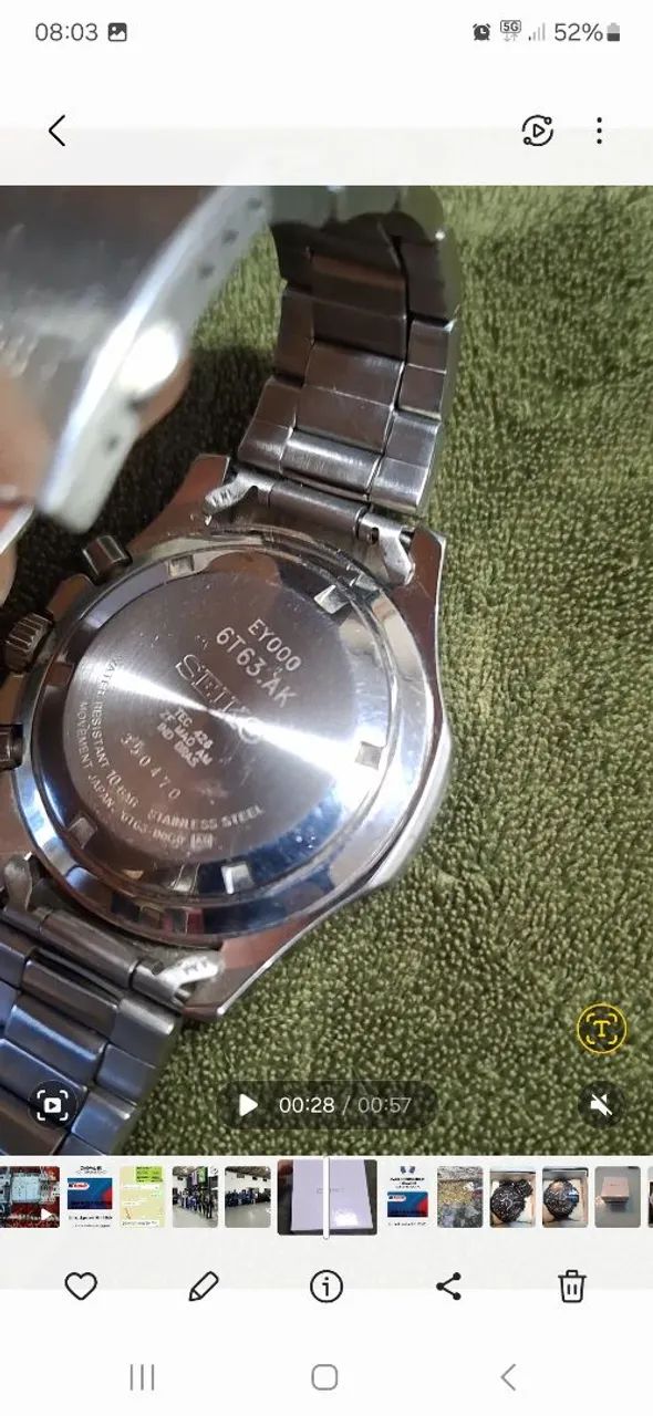 Relógio Seiko Cronógrafo 100M - Foto 2