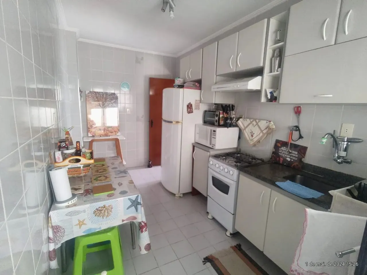 Apartamento para Locação em Praia Grande, Canto do Forte, 1 dormitório, 1 banheiro, 1 vaga