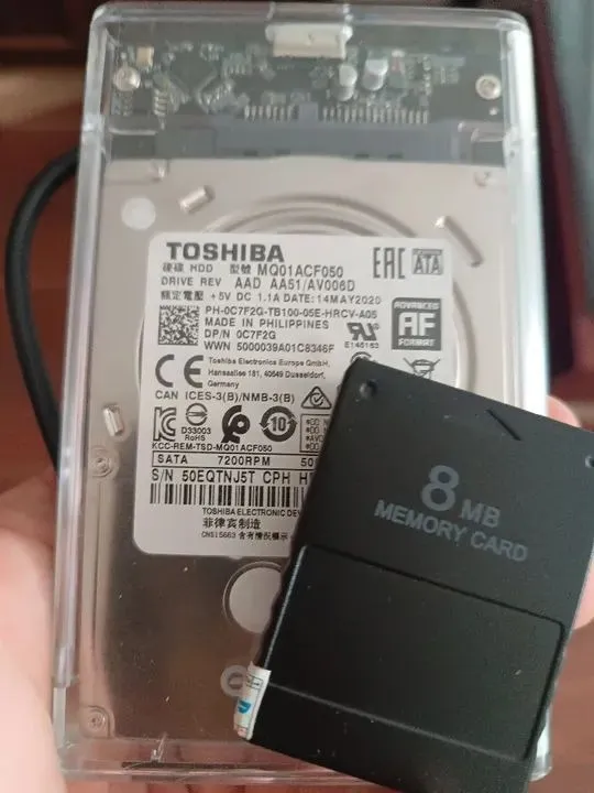Memory Card 8MB para Playstation+ HD externo