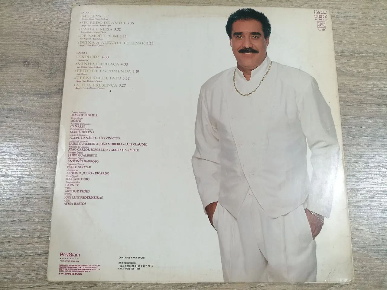 LP vinil Agepê, Me Leva (1991) - Foto 2