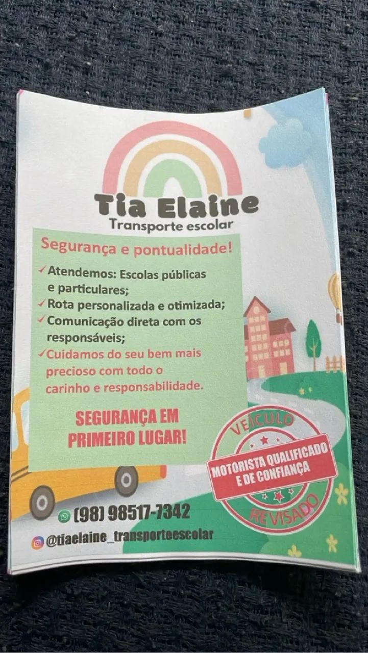 Transporte Escolar da tia Elainee