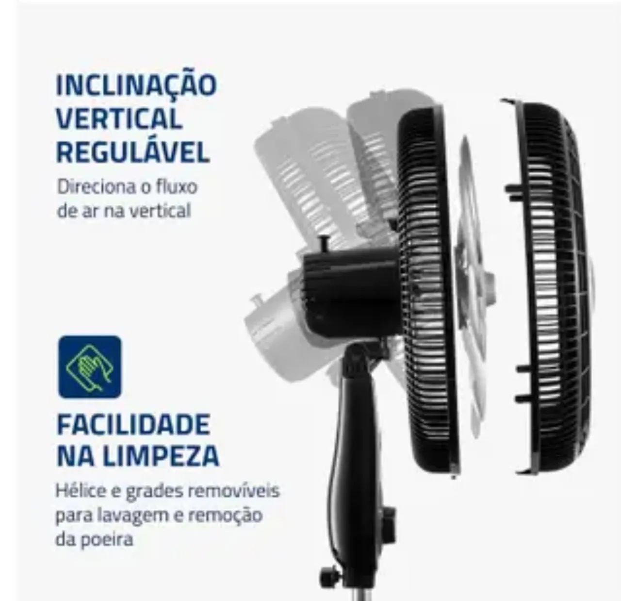 Ventilador de Coluna Preto - Potente e Eficiente - Foto 4