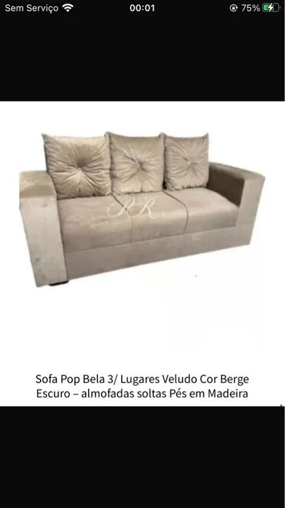 Sofá de 3 lugares apenas 500,00  - Foto 3