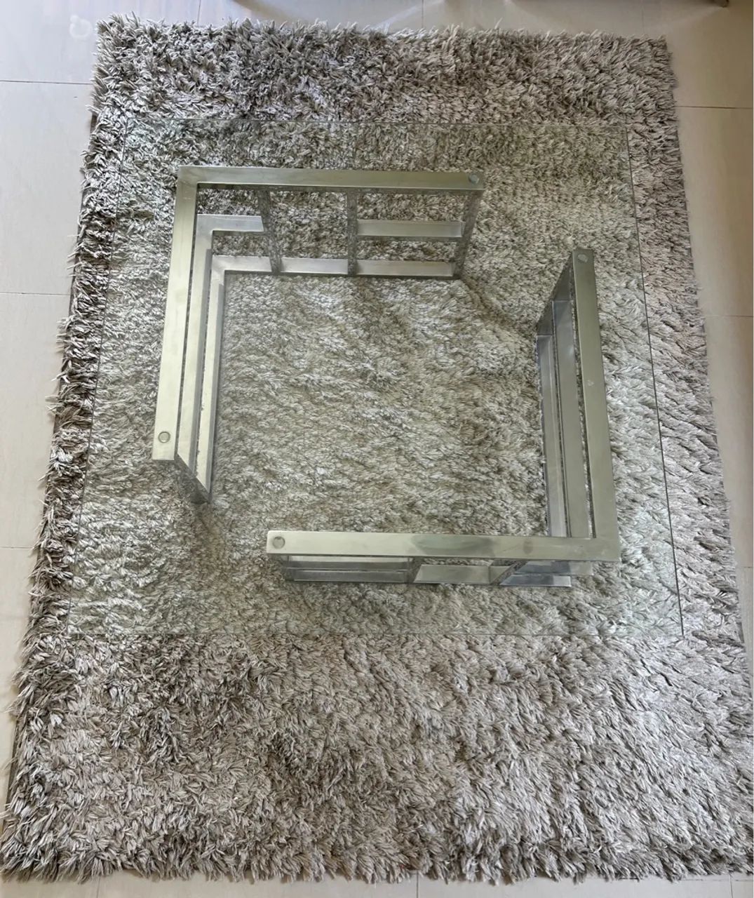 Mesa de Centro em Vidro e Aço Inox - Foto 2