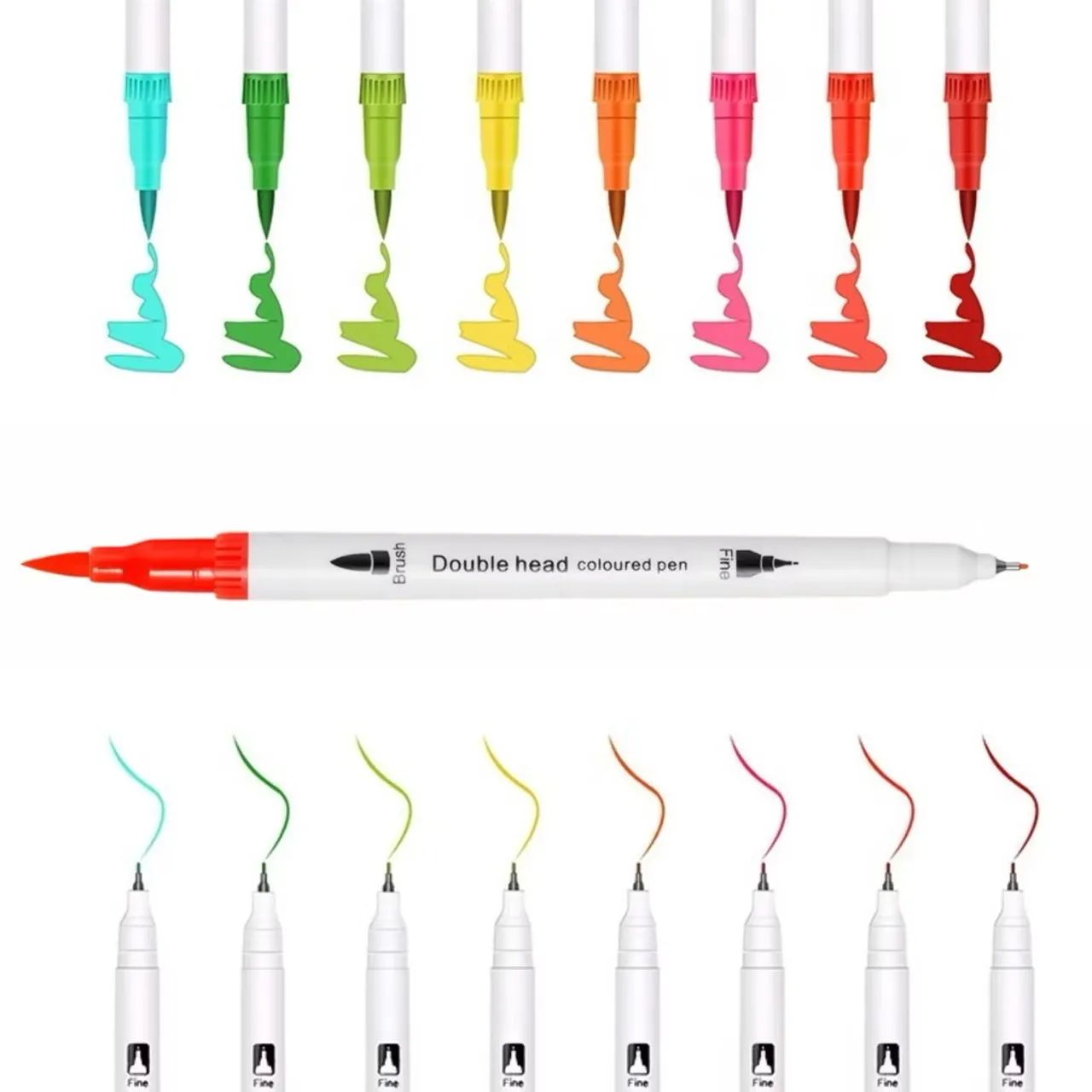 Conjunto de Canetas Dual Tip Brush - 24 Cores Vibrantes! - Foto 2