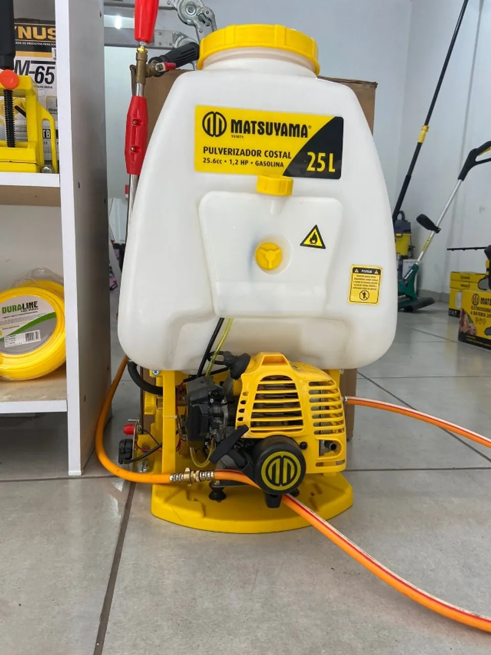 PULVERIZADOR A GASOLINA 26CC 25 LITROS NOVA, VARIOS BICOS