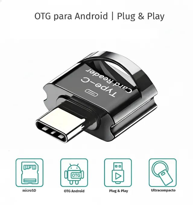 USB Type C Adapter Micro SD Card Reader OTG for Android, macOS, Windows64275303676803120