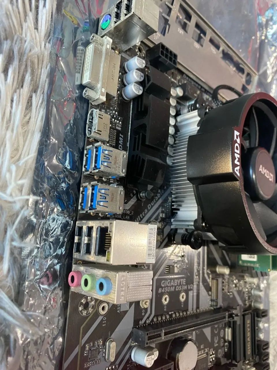 Kit Upgrade Ryzen 5 4600G + Placa mãe B450 Gigabyte + 16gb ddr4 - Foto 3