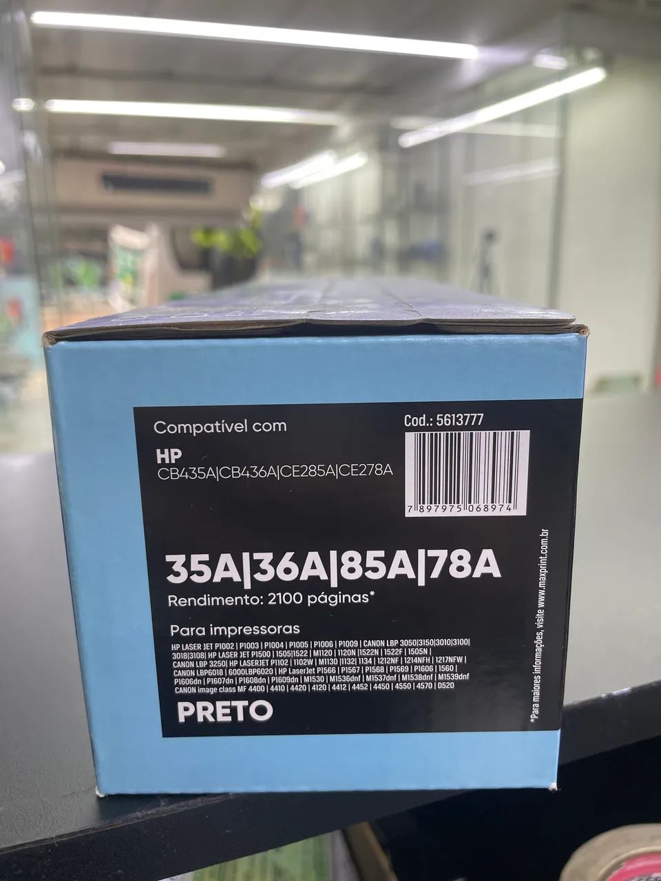 Toner Compatível Hp Cb435a Cb436a Cb285a Ce278a Universal Tinta Preto