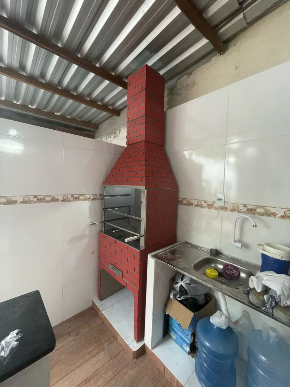 Churrasqueira de alvenaria para área externa , prédio moldadas