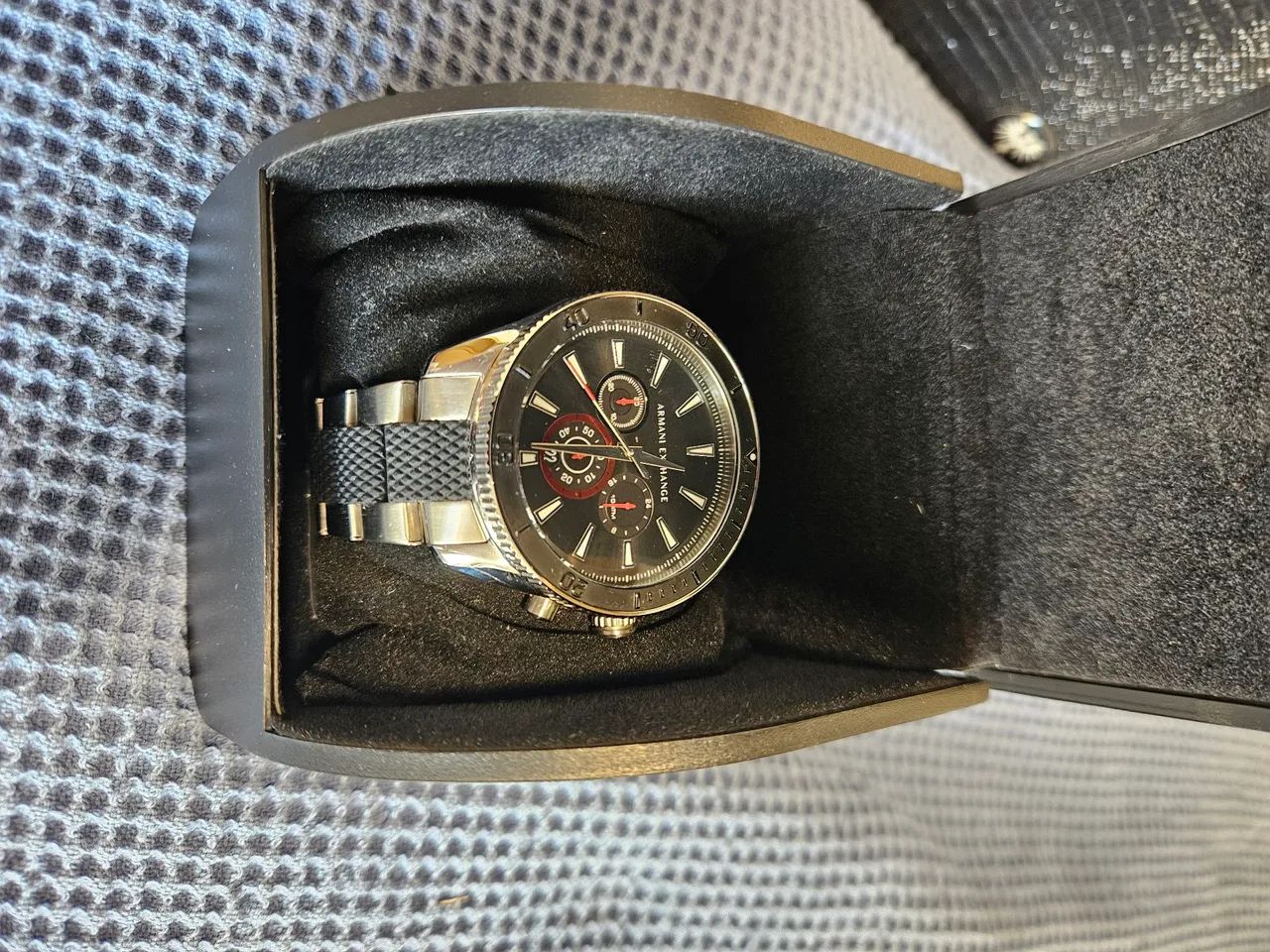 Relogio Armani Exchange AX1813 46mm bicolor