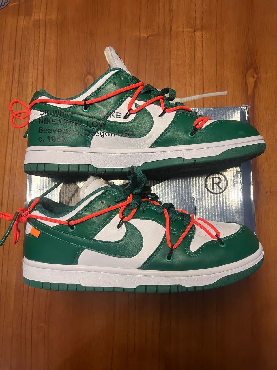 Nike Dunk x Off white Pine Green - Foto 3