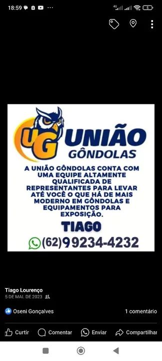 Gôndolas direto da fábrica 